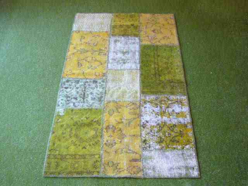 Patchwork Teppich Green 156 - 90x160 cm